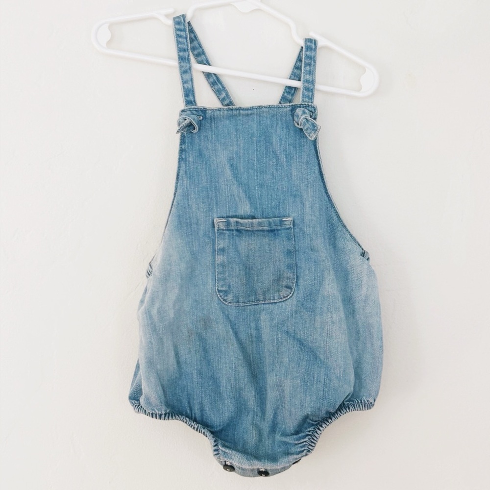 Piupiuchick Denim Bubble Romper